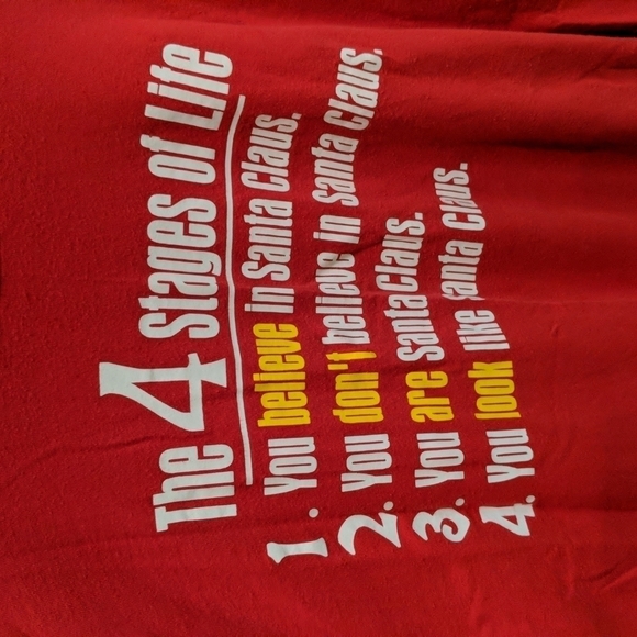 Gildan Men's Long Sleeve Christmas Graphic Tee Size 2X - Picture 3 of 6